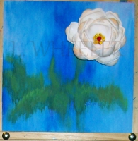 A Rose By Any Other Artist Acrylic And Seashell Painting by Laura Wheeler