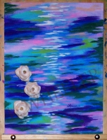 Charm Without Grace Acrylic And Seashell Painting by Laura Wheeler