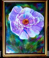 Dazzle Oil Pastel Painting by Laura Wheeler
