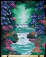 Where Fairies Hide Acrylic Painting by Laura Wheeler