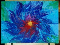 GONE! Festoon Acrylic Painting by Laura Wheeler