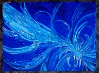 Sorta Fractal Acrylic Painting by Laura Wheeler