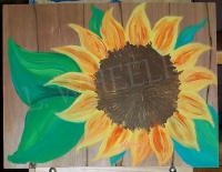 SOLD! I Heard That Acrylic Painting by Laura Wheeler