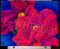 Blossom Melodrama Felt Pen Painting by Laura Wheeler