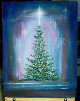 Starlight Acrylic Painting by Laura Wheeler