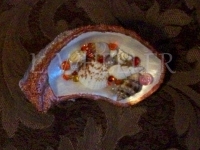 Stash Oystershell and Acrylic Painting by Laura Wheeler