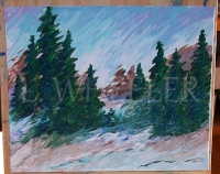 Treeline Variant Works SAMPLE PAINTING by Laura Wheeler