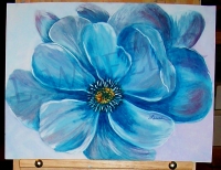 Tuesday's Child Gouache Watercolor Painting by Laura Wheeler