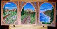 Where I Walk Acrylic Painting Set of 3 by Laura Wheeler