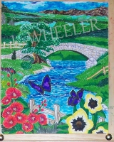 SOLD! Whither I Go Felt Pen Painting by Laura Wheeler