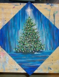 Christmas Tree Categorical Works SAMPLE PAINTING by Laura Wheeler