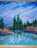 Treeline Variant Works SAMPLE PAINTING by Laura Wheeler